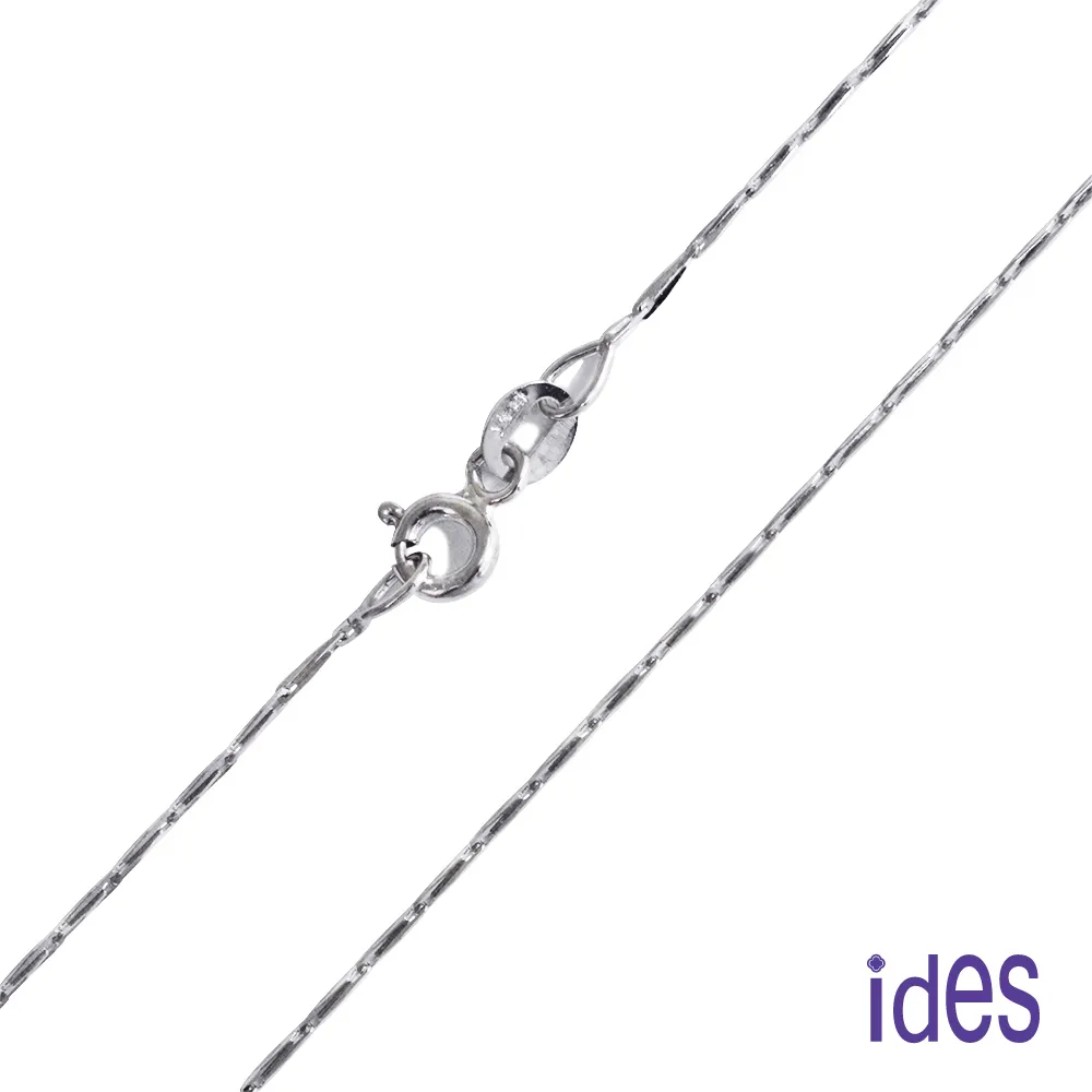 ides愛蒂思 義大利14K白金項鍊18吋（圓形刻花鍊） 歷史價格詳細信息