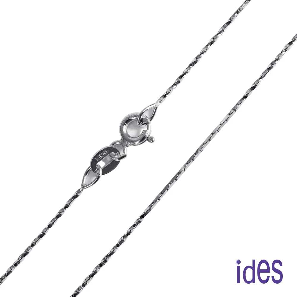 ides愛蒂思 義大利14K白金項鍊18吋（圓形刻花鍊） 歷史價格詳細信息