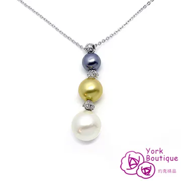 【約克精品】藍色圓舞曲施華洛元素晶鑽包銠金項鍊(SGS認證) 歷史價格詳細信息