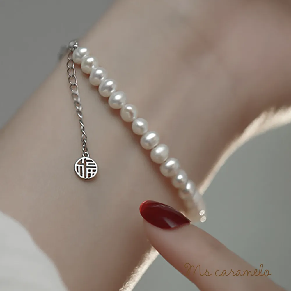 珍珠 手鍊 鍍14K金手鏈-月桂葉串珠氣質簡約女飾品74ao24[獨家進口][巴黎精品] 歷史價格詳細信息