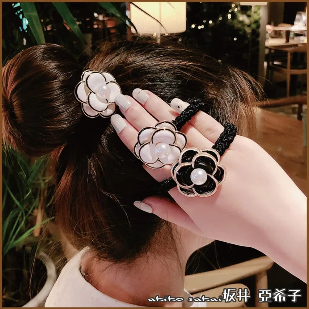 山茶花髮圈~高級感復古法式格紋小香風粗花呢大腸圈 OS76-004 歷史價格詳細信息