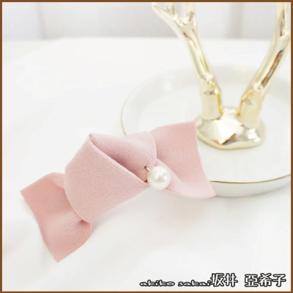 『坂井．亞希子』簡約淑女藍白花紋蕾絲珍珠髮圈 歷史價格詳細信息