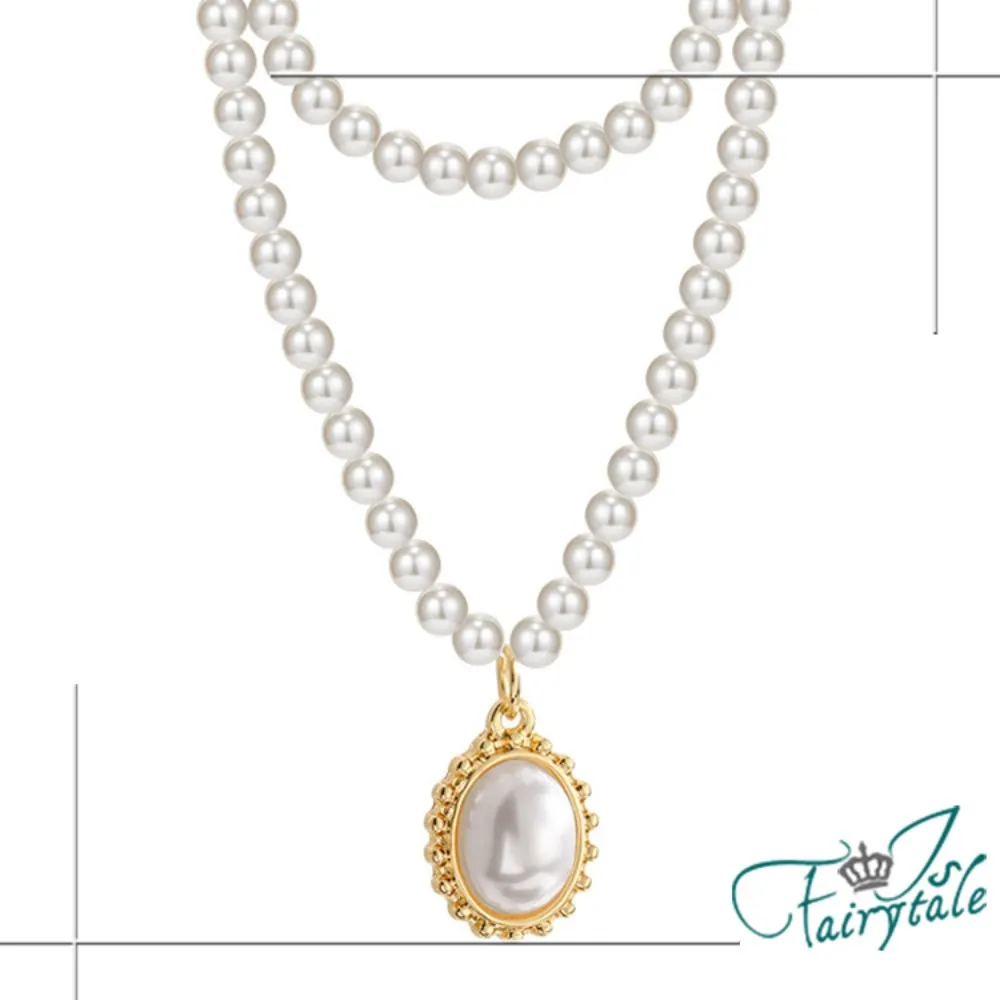 【伊飾童話】復古金幣＊歐風雙層粗金鍊短項鍊/銀 歷史價格詳細信息