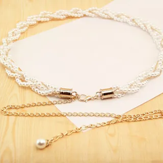 狐狸姬，轉扭珍珠細腰鍊腰帶皮帶(單腰鍊) 歷史價格詳細信息