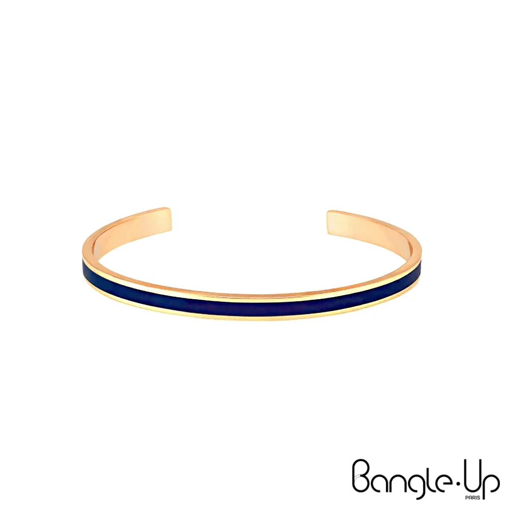 【法國 Bangle Up】閃電波紋琺瑯鍍金開口手環-歌劇紅 歷史價格詳細信息