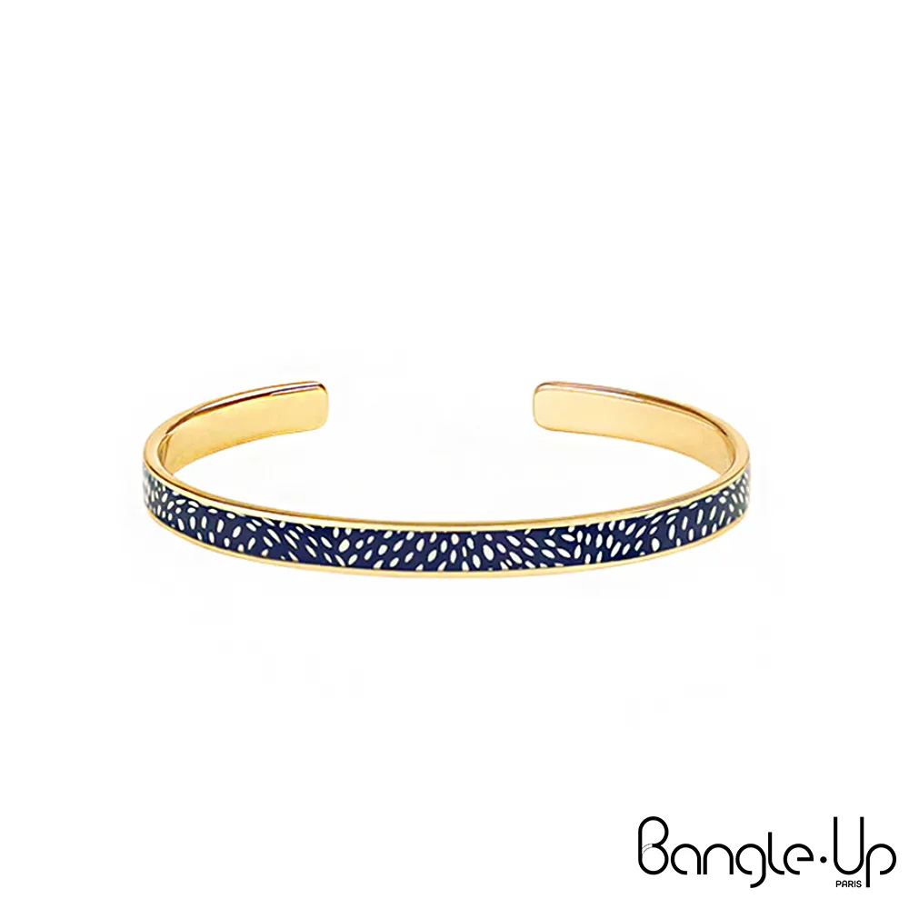 【法國 Bangle Up】閃電波紋琺瑯鍍金開口手環-歌劇紅 歷史價格詳細信息
