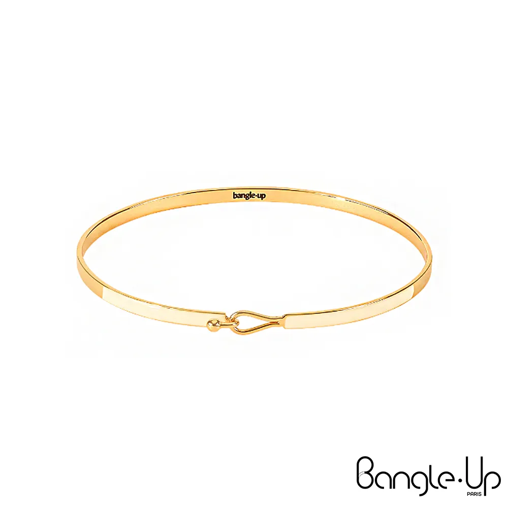 【法國 Bangle Up】閃電波紋琺瑯鍍金開口手環-歌劇紅 歷史價格詳細信息
