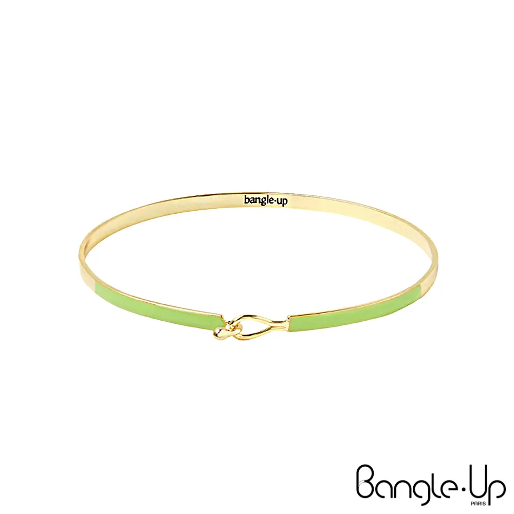 【法國 Bangle Up】閃電波紋琺瑯鍍金開口手環-歌劇紅 歷史價格詳細信息