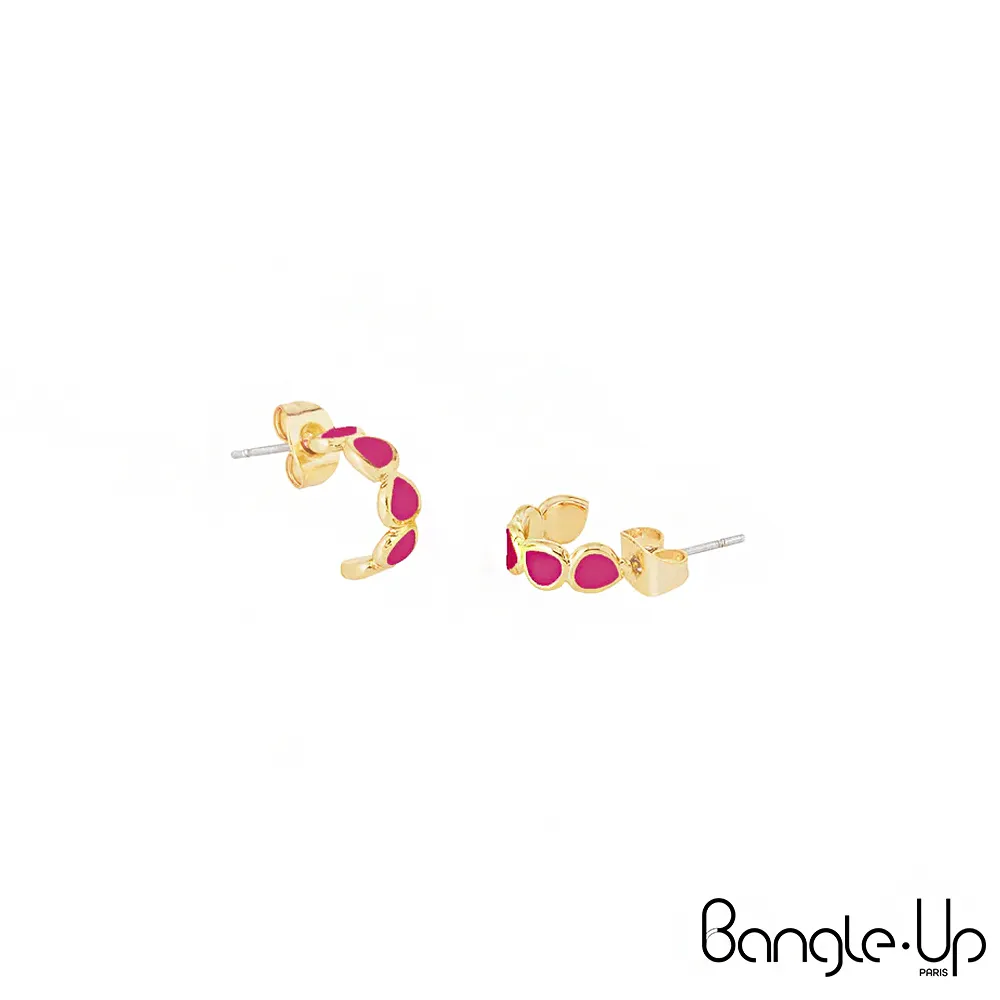 【法國 Bangle Up】典雅琺瑯鍍金勾扣手環-天空藍 歷史價格詳細信息