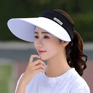 寬大帽檐防曬抗UV50+空頂遮陽帽(帽子 遮陽帽 空頂帽 抗紫外線 防曬帽 露營登山) 歷史價格詳細信息