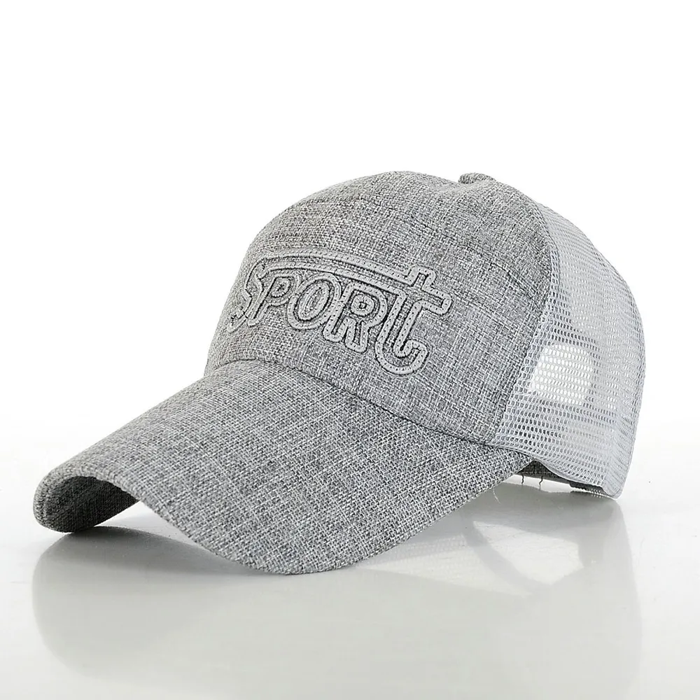 【活力揚邑】防曬透氣速乾夏季時尚百搭戶外運動亞麻網帽遮陽帽鴨舌帽棒球帽- 棕色 歷史價格詳細信息