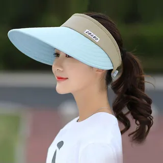 【活力揚邑】寬大帽檐防曬可捲收抗UV空頂遮陽帽-粉 歷史價格詳細信息