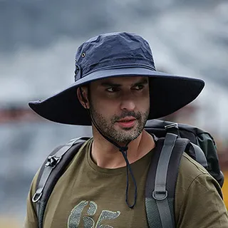 【活力揚邑】兩用造型超大帽檐防曬防潑水排汗速乾登山釣魚健行戶外漁夫帽遮陽帽-灰 歷史價格詳細信息