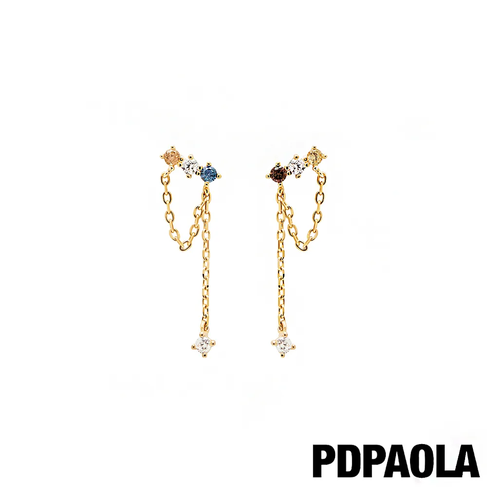 PD PAOLA 西班牙時尚潮牌 幸運彩虹鑽手鍊 優雅流蘇金色手鍊 RAINBOW 歷史價格詳細信息