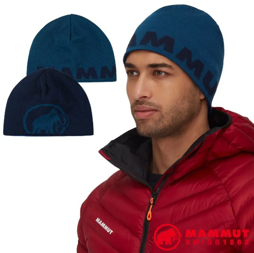 【MAMMUT 長毛象 Logo Beanie 正反兩用LOGO針織羊毛帽《葡萄紫/桃紅》】1191-04891/針織帽 歷史價格詳細信息