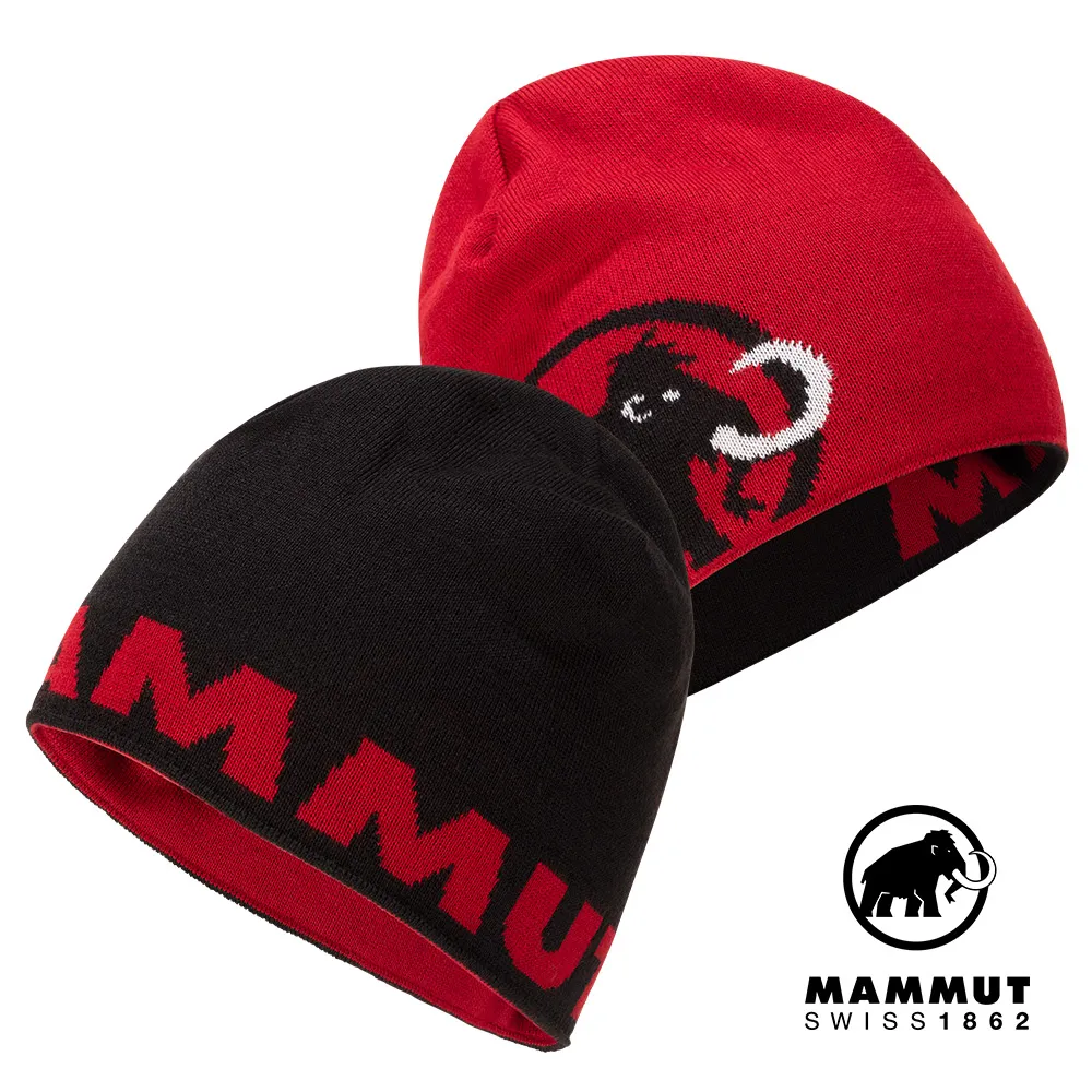 【MAMMUT 長毛象 Logo Beanie 正反兩用LOGO針織羊毛帽《葡萄紫/桃紅》】1191-04891/針織帽 歷史價格詳細信息
