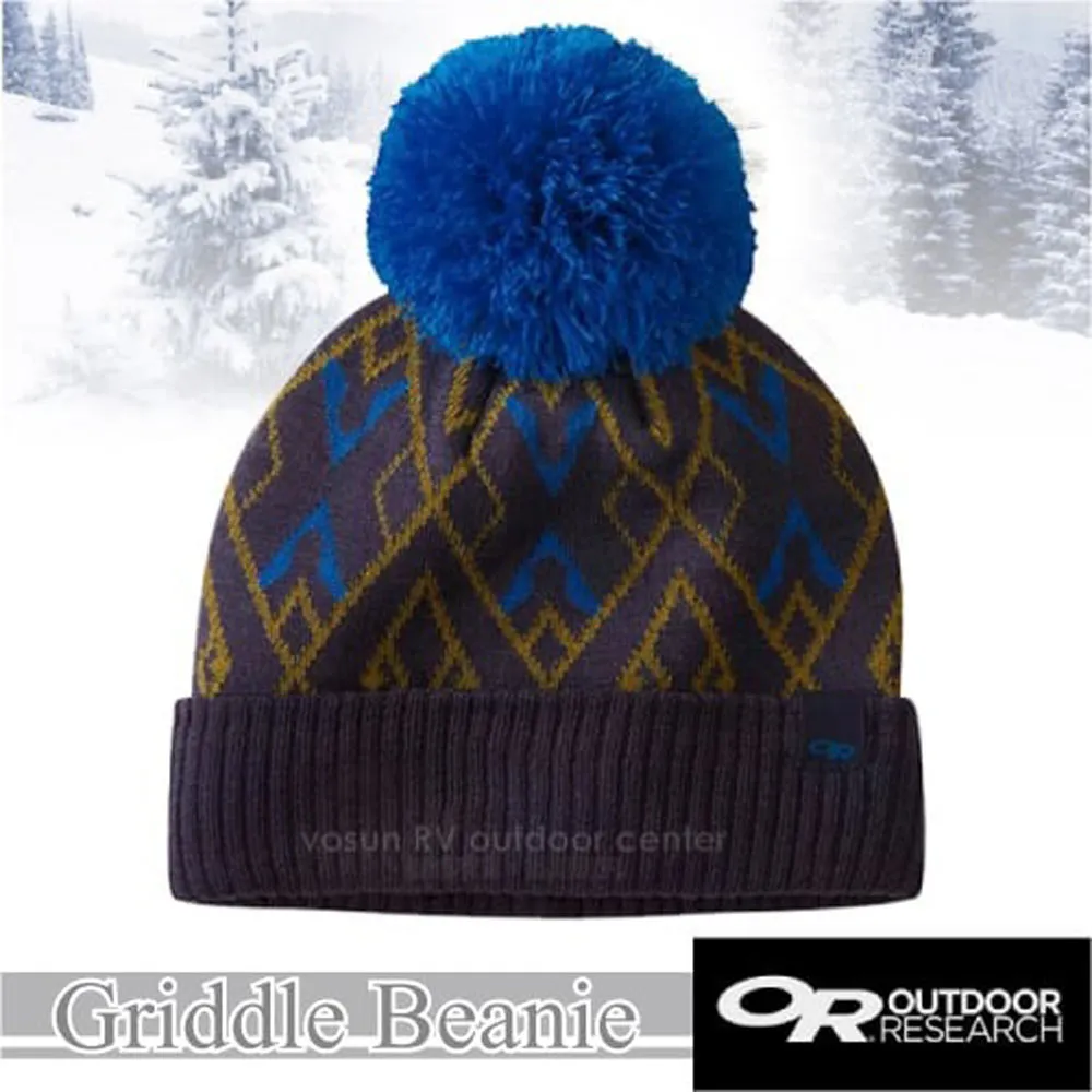 【Outdoor Research】新款 Griddle Beanie 羊毛冬日復古小圓球毛帽/277639-0256 暮光藍 歷史價格詳細信息