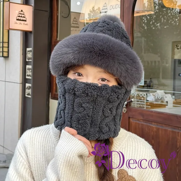 【Decoy】韓版波點 雙色加厚仿羊絨少女風氣質披肩圍巾/黑色 歷史價格詳細信息