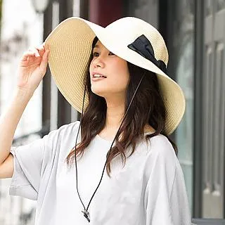 草帽日系蝴蝶結大檐空頂草帽女夏季出游防曬防紫外線遮陽漁夫帽可折疊 新品 歷史價格詳細信息