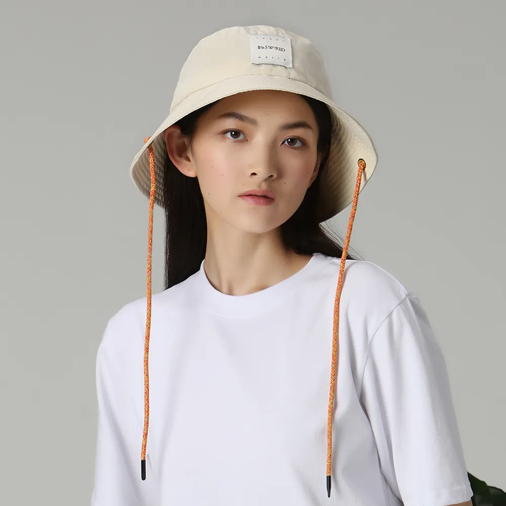 【ISW】雙色梭織大檐帽-淺米色 (兩色可選) 設計師品牌 歷史價格詳細信息