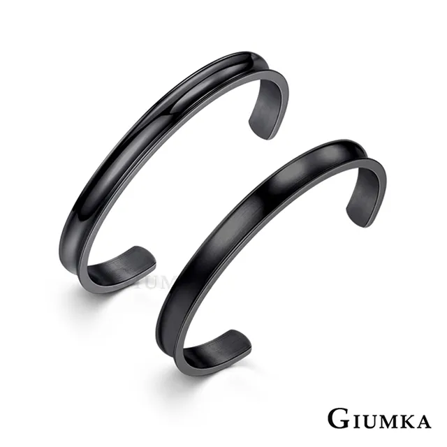 GIUMKA 黑色幽默白鋼情侶戒指 MR08018-1 (霧面款) 歷史價格詳細信息