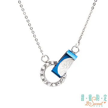 甜蜜約定 Doraemon 心的旋律哆啦A夢白鋼項鍊 歷史價格詳細信息