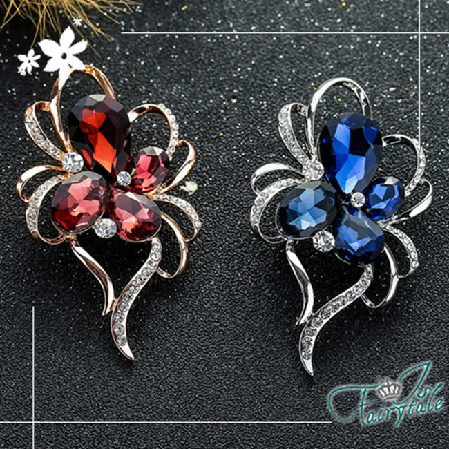 【伊飾童話】蝶影花圈＊珍珠鑽花別針胸針/金 歷史價格詳細信息