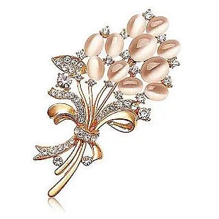 【R.J NewYork】祕密花園可愛水鑽小蜜蜂胸針別針兩用(兩色可選) 歷史價格詳細信息