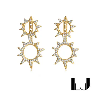 Little Joys 旅美原創設計 六芒星羅盤925銀鍍金戒指(寶石藍) 歷史價格詳細信息