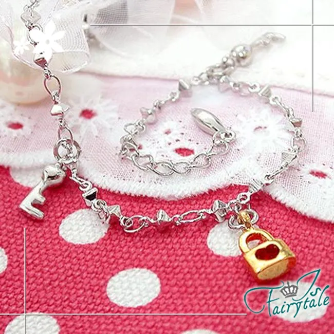 【伊飾童話】心動幸運草＊韓風玫瑰金手鍊耳環組 歷史價格詳細信息