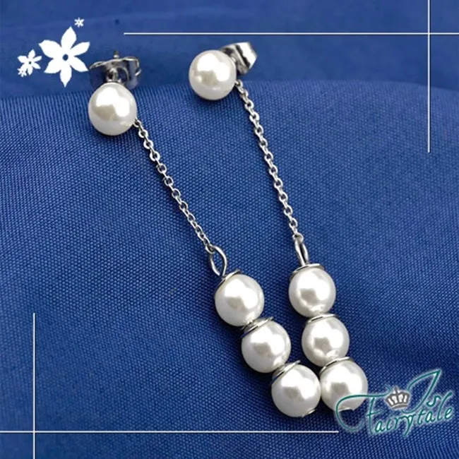 【伊飾童話】純真小熊＊韓風貼耳珍珠典雅耳環/顏色可選 歷史價格詳細信息