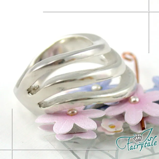 【伊飾童話】銀漾光澤＊鱗片開口手鐲 歷史價格詳細信息