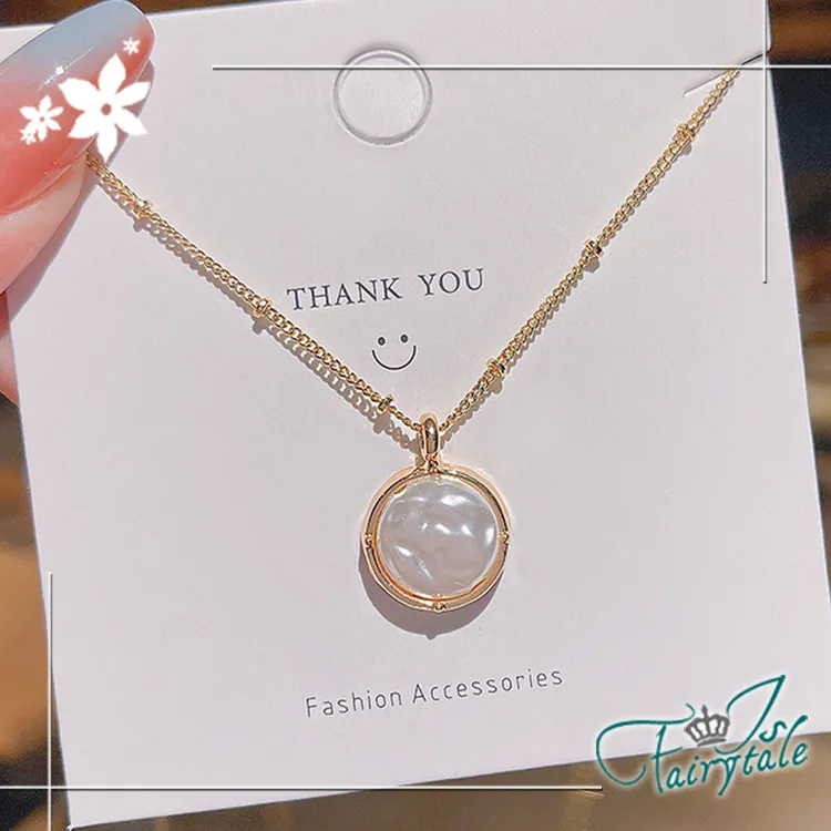 【伊飾童話】真實圓鏡＊幾何圈圈鎖骨項鍊/金 價格比較,價格查詢,歷史價格詳細信息