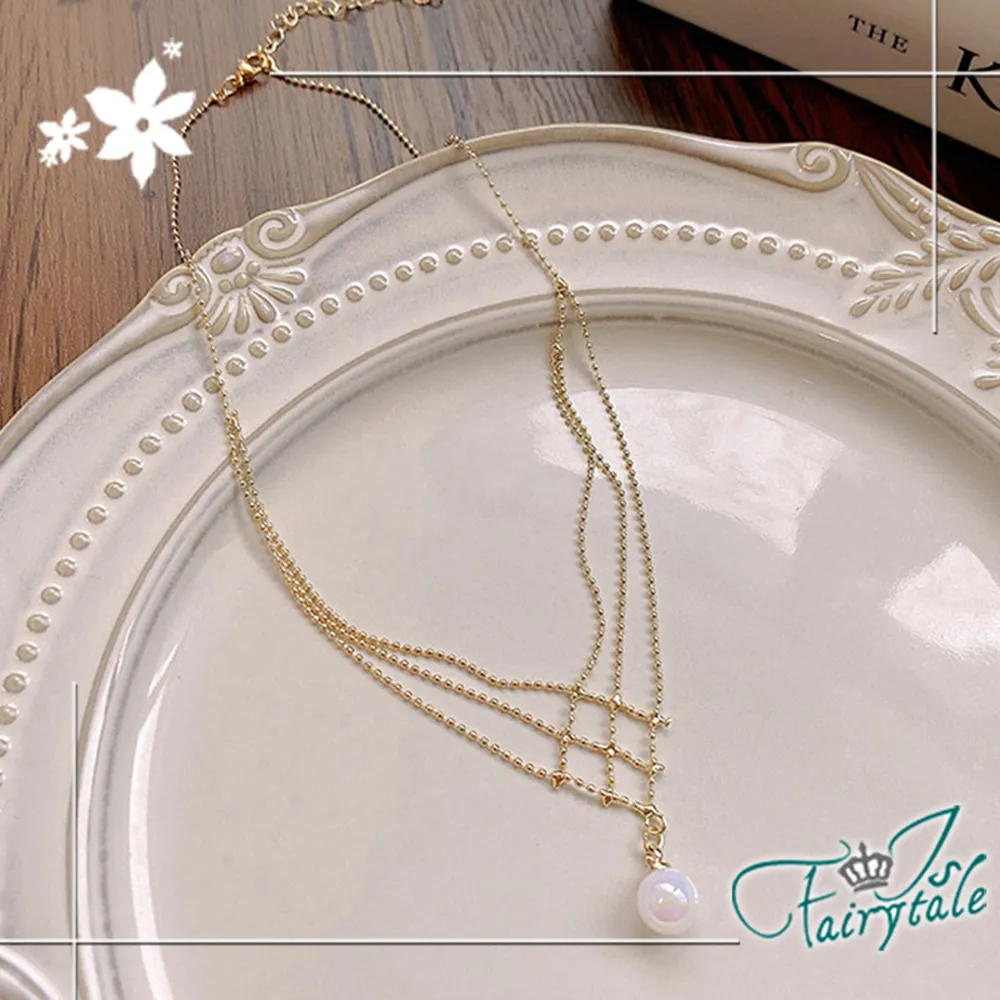 【伊飾童話】夢幻蝴蝶＊彩色水鑽珍珠長流蘇項鍊 歷史價格詳細信息