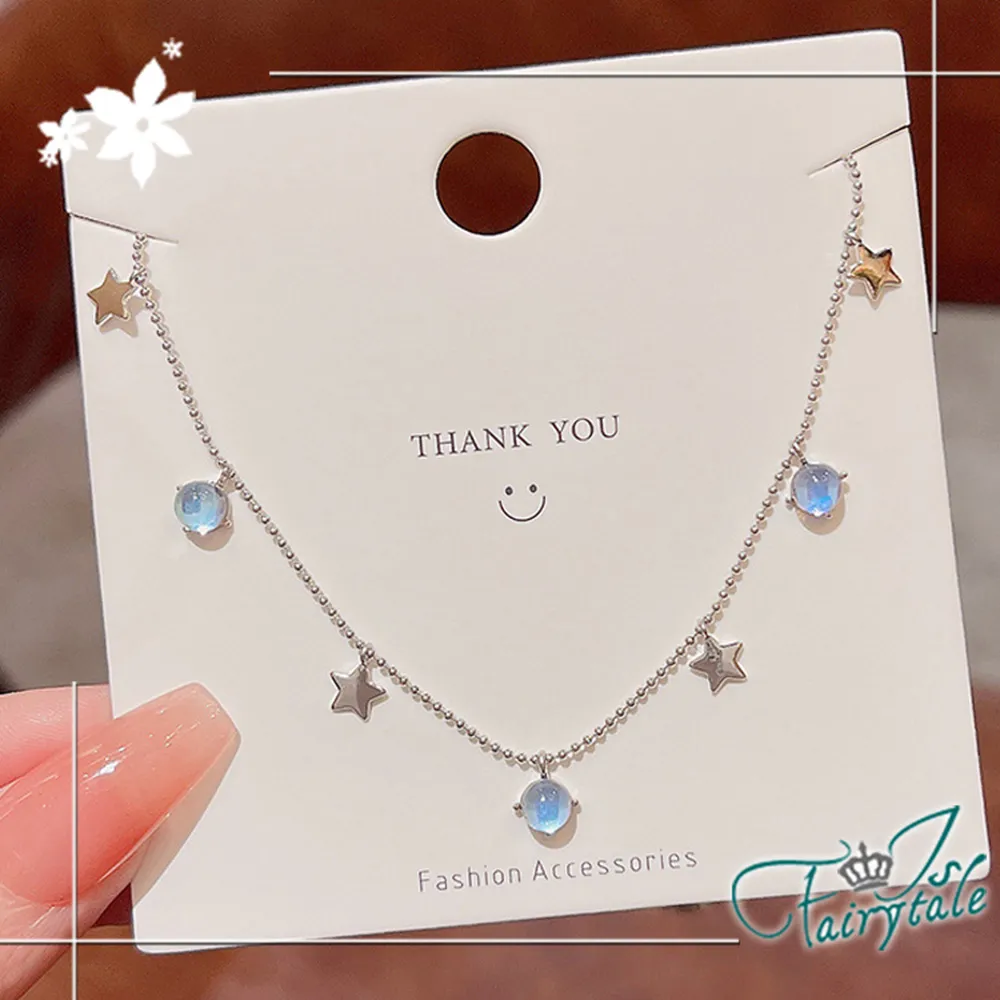 【伊飾童話】星月璀璨＊流蘇水鑽鎖骨項鍊 歷史價格詳細信息