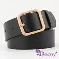 【Decoy】簡約中性＊雙層真牛皮腰帶/紅 歷史價格詳細信息
