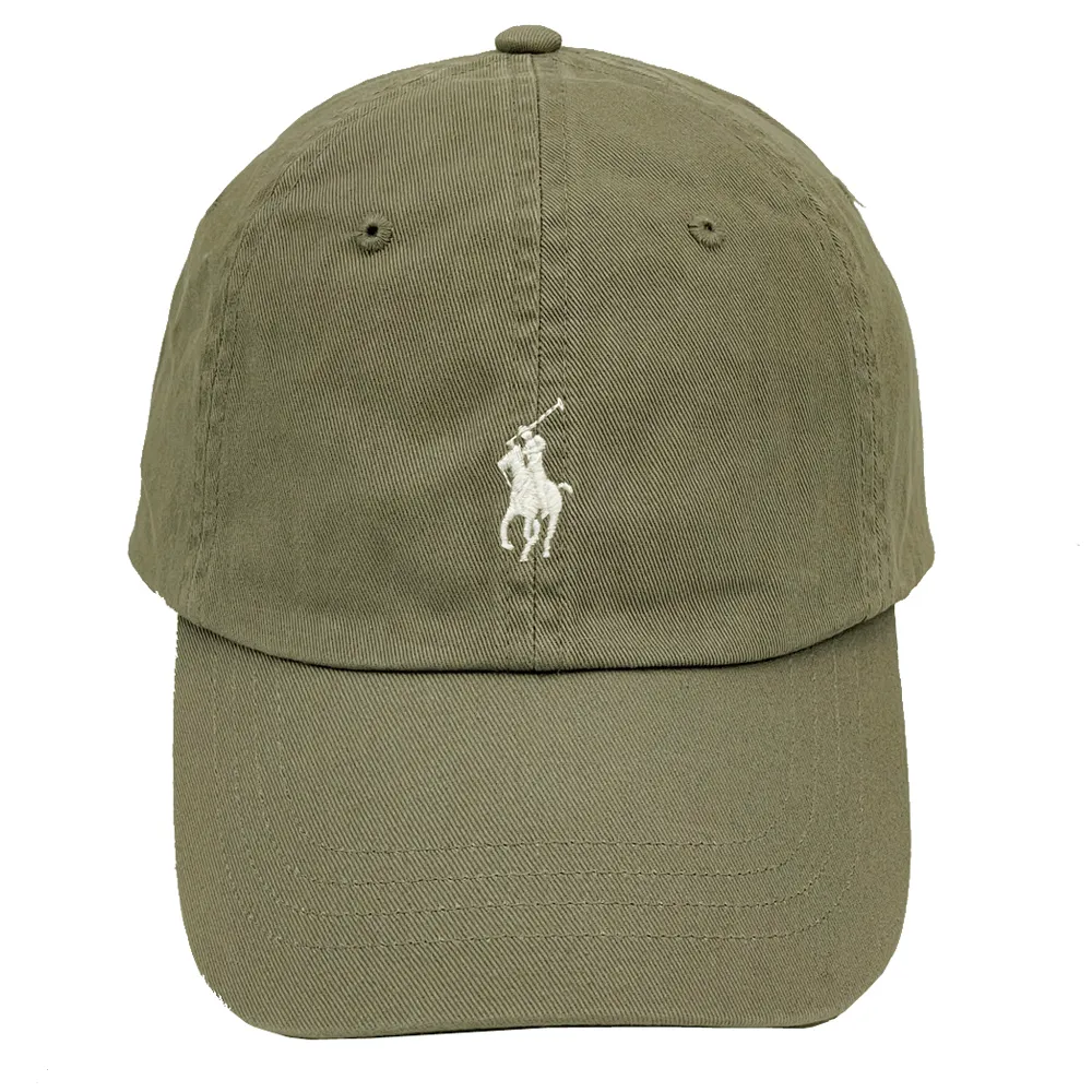 【RALPH LAUREN】POLO刺繡小馬LOGO鴨舌/棒球帽(卡其/米白) 歷史價格詳細信息