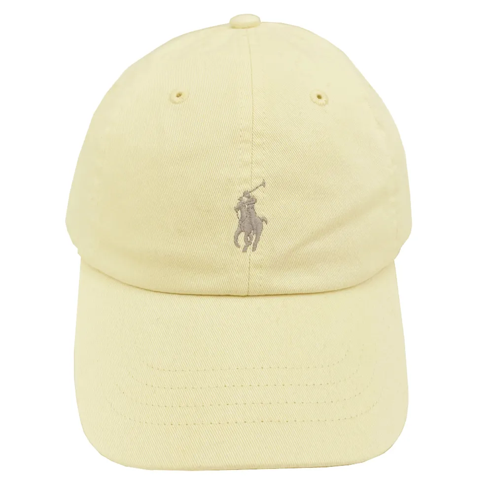 【RALPH LAUREN】POLO刺繡小馬LOGO鴨舌/棒球帽(卡其/米白) 歷史價格詳細信息