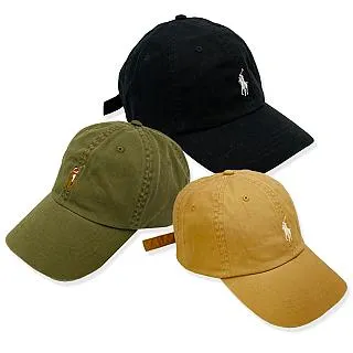 【RALPH LAUREN】POLO刺繡小馬LOGO鴨舌/棒球帽(卡其/米白) 歷史價格詳細信息