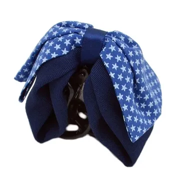 Charme 韓國新品 星星麻布雙層蝴蝶結抓夾 歷史價格詳細信息