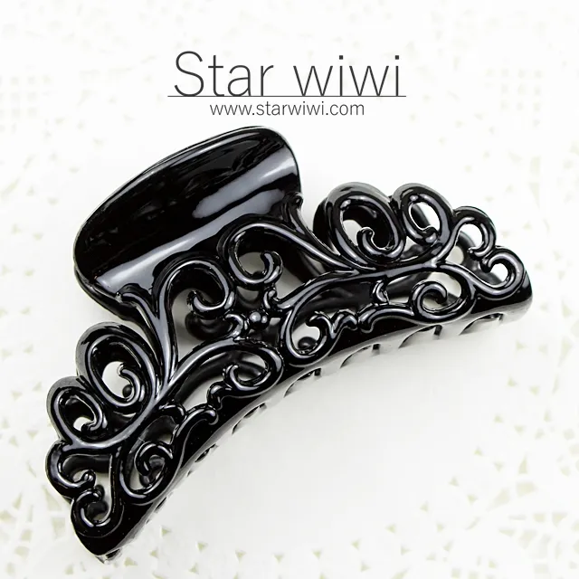 【Star wiwi】浪漫鏤空大鯊魚夾《髮飾 • 髮夾》《2入組》《灰彩款》 歷史價格詳細信息