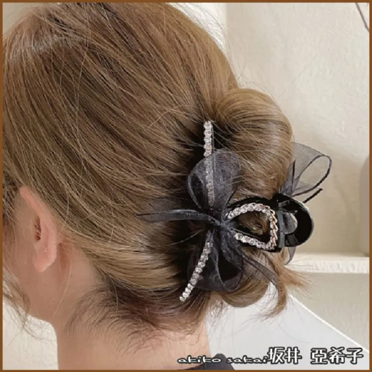 『坂井.亞希子』日系柔美珍珠蝴蝶結造型髮抓夾 歷史價格詳細信息