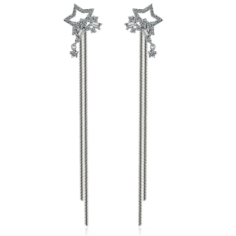 銀色滿天星項鏈女純銀鎖骨925毛衣鏈頸鏈百搭簡約choker吊墜情侶 歷史價格詳細信息