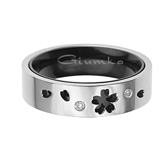 GIUMKA 黑色男戒十字誓言情侶戒指刻字 單個價格 MR04098 歷史價格詳細信息