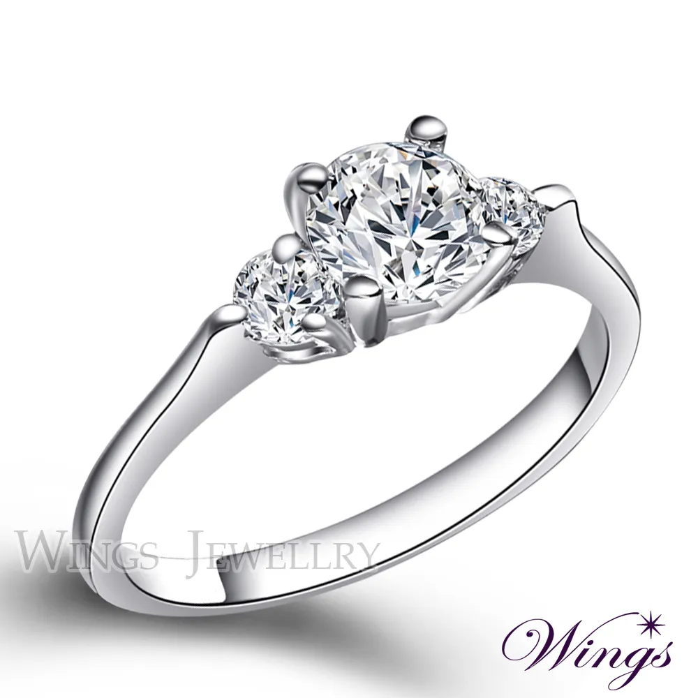 WINGS 戒指 八心八箭 傾城之戀方晶鋯石擬真鑽戒 歷史價格詳細信息