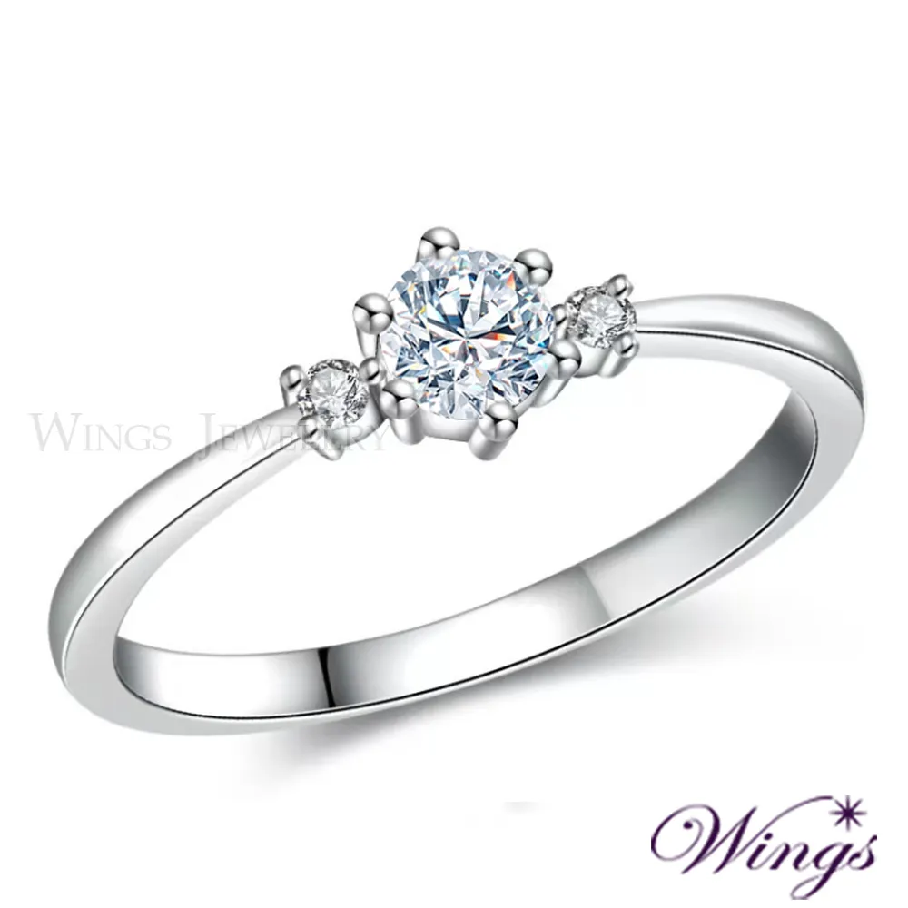 Wings 璀璨八心八箭一克拉擬真鑽 極美 進口方晶鋯石精鍍白K金美鑽戒指 女戒 單鑽 歷史價格詳細信息