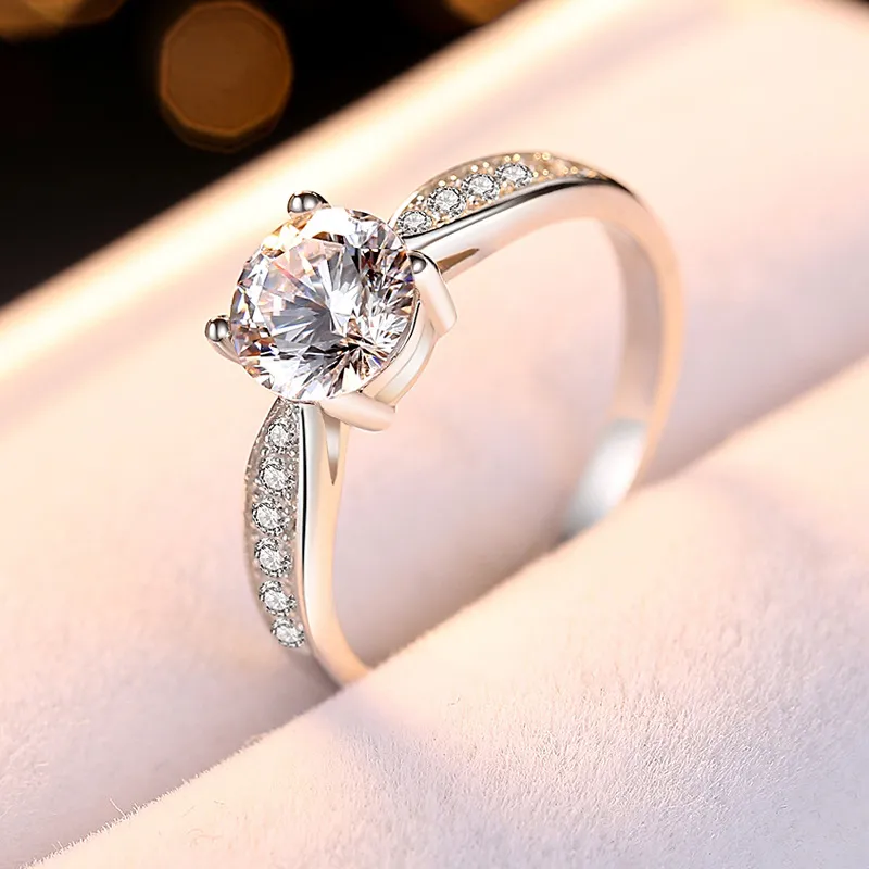925純銀莫桑鑽戒指女銀戒指三克拉花朵玫瑰花戒子抖音快手跨-哈囉好物 歷史價格詳細信息