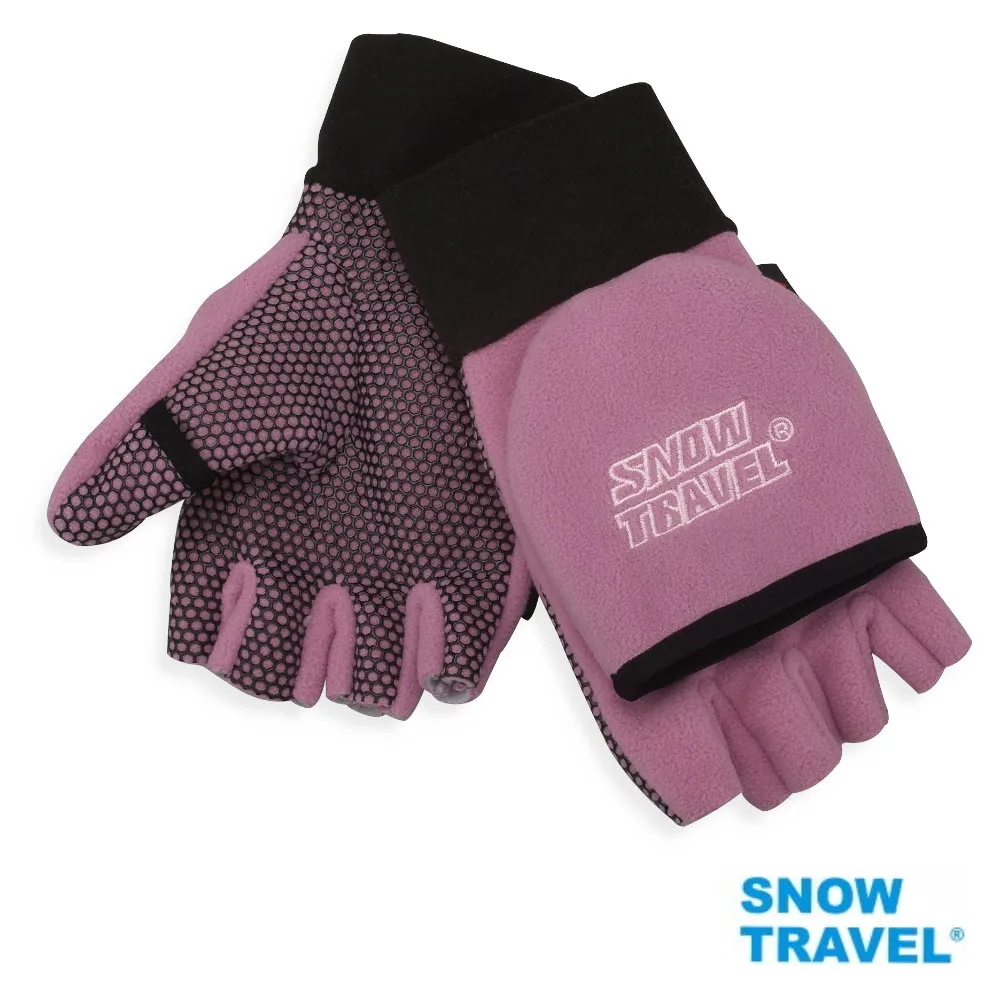 [SNOW TRAVEL]WINDBLOC防風保暖半指兩用手套/紅/M號女AR-47 歷史價格詳細信息