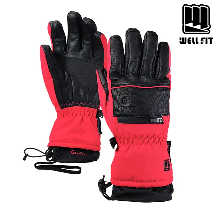 【WellFit】GO WELL 防水滑雪手套 - 女款(五指/桃紅) 歷史價格詳細信息