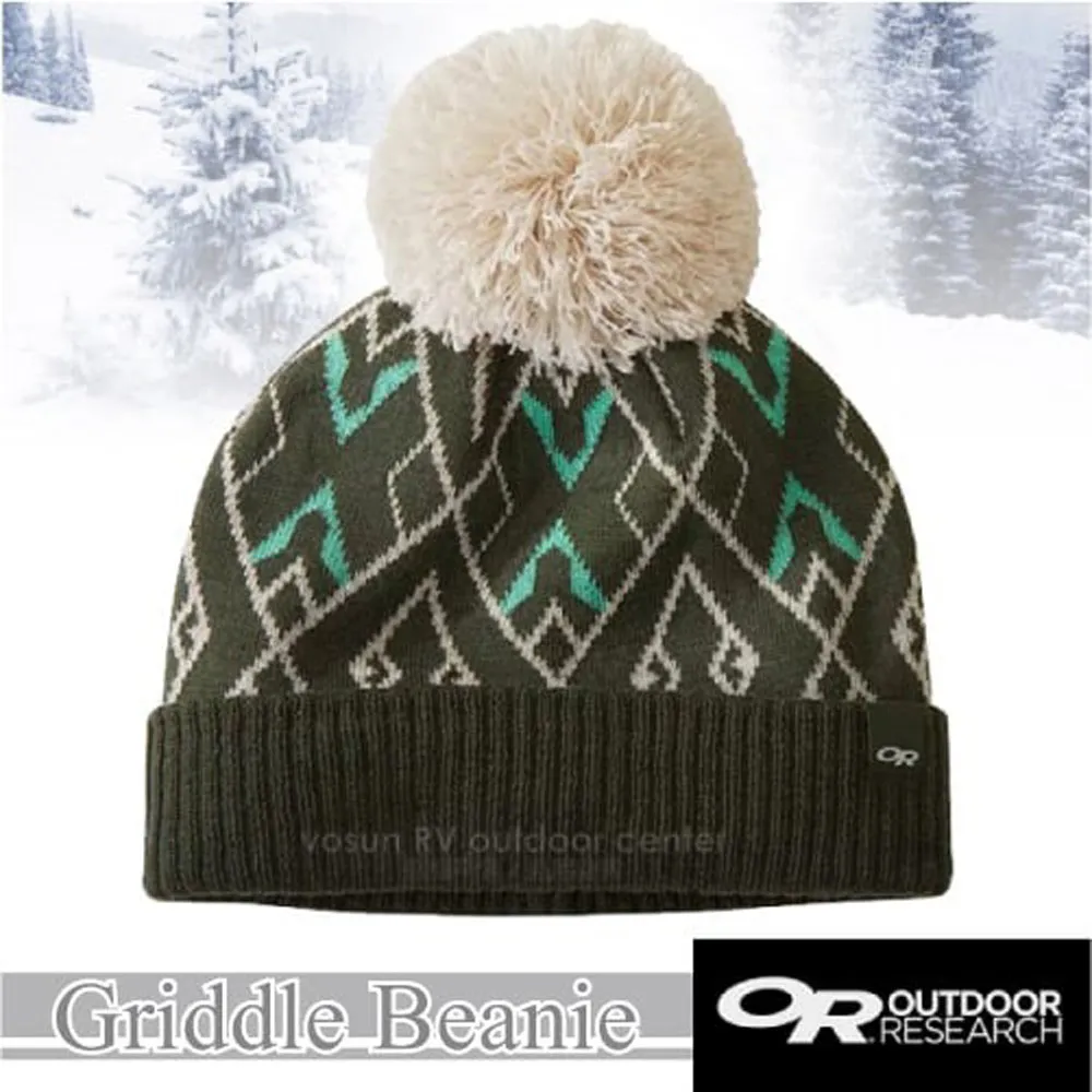 【Outdoor Research】新款 Griddle Beanie 羊毛冬日復古小圓球毛帽/277639-0256 暮光藍 歷史價格詳細信息